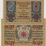 Mühldorf-Notgeld 30, 80 Pfennige bis April 1922