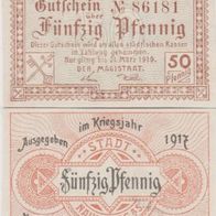 Naumburg-Notgeld-50Pf. von 1917 bis 31.03.1920,1Schein Nr.86181