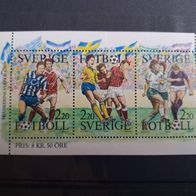 Schweden Tag der Briefmarke Fussball 1988 Satz 1505/07 * *