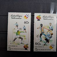 Gabun Fussball WM 1982 Markenpaar 761/62 * *