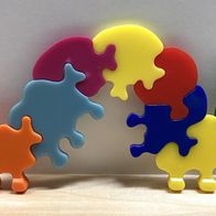 Ü-Ei-Spielfiguren "Sissi die bunte Puzzleraupe" D 2000, komplett + BPZ