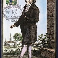 37) BRD - Maximumkarte 1983 - MiNr. 1183 - Christoph Martin Wieland mit Sonderstempel