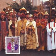 46) BRD - Maximumkarte 1983 - MiNr. 1196 - Weihnachten - Sternsinger