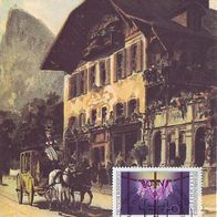 48) BRD - Maximumkarte 1984 - MiNr. 1201 - Königl. Bay. Post in Oberammergau