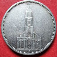 5 Reichsmark 1935 E, Garnisonkirche zu Potsdam, 900er Silber