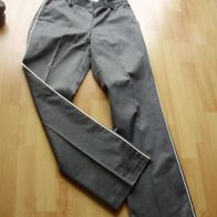 Tommy Hilfiger Hose Business grau Bundfalte Gr 6 = S