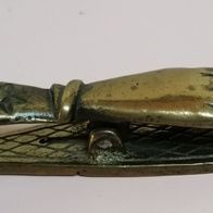 Zettelhalter Zettelklammer Wandmontage Messing Hand *