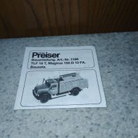 bauanleitung preiser 1186 TLF 16 T