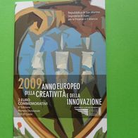 San Marino 2009 2 Euro Gedenkmünze Kreativität u. Innovation