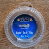 Neu! 5m Jenzi Super Soft Wire 6kg 7x7 Braun Stahlvorfach Hecht Zander Vorfach