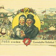 AK Gruss vom Cannstatter Volksfest - Repro (17809)