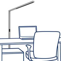 Office-Leuchte ROLF KERN „Clever-Pro“ mit Touch Display, PIR ...