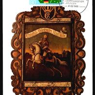 79) BRD - Maximumkarte 1985 - MiNr. 1241 - Posthausschild der dänischen Post (3)