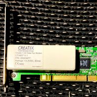 Creatix CTX607 V.1 V.92 PCI Data Fax Modem Card Communication Karte