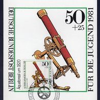 1) West Berlin - Maximumkarte 1981 - MiNr. 642 - Für die Jugend - Äquatoreal um 1820