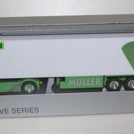 Herpa Scania CS Kühlsattelzug Müller Ermensee / Cristallo