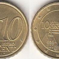 Österreich 10 Cent 2011 (m512)