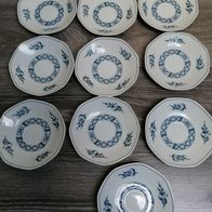 Untertasse Villeroy & Boch Heinrich Facette China blue 10 Stk.*