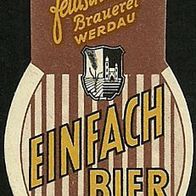 ALT ! DDR Bieretikett VEB Feldschlösschen Brauerei (1952 - 1958) Werdau Lkr. Zwickau
