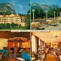 82467 Garmisch Partenkirchen Golfhotel > Sonnenbichl < 1971 4 Ansichten