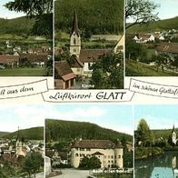 72172 Sulz am Neckar - Glatt 6 Ansichten 1965 Dorfansicht , beim alten Schloß