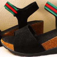 Damen Schuhe Platou Sandalen Schwarz Gr.40 Graceland