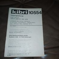 Bauanleitung Kibri Feuerwehrkran 10554