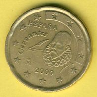 Spanien 20 Cent 2000