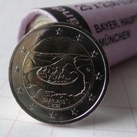 2 Euro Münze 2025 Länderserie II -"Saarland", Saarschleife, Ausgabe D