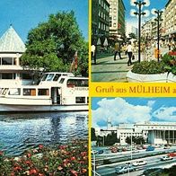 45468 Mülheim an der Ruhr 3 Ansichten Wasserbahnhof und Stadthalle , Schloßstraße