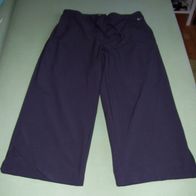 Nike Dri-Fit Hose Schwarz Gr. 40 weites Bein Zipper 3/4 lang