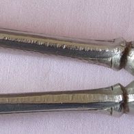 E Nussknacker alt massiv Edelstahl dekoratives Dekor Vintage Zangennussknacker 15,2