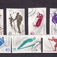 Rumänien MiNr. 1965-1971 geschnitten komplett gestempelt M€ 5,00 #J52de