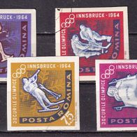 Rumänien MiNr. 2203-2210 Olympia geschnitten komplett gestempelt M€ 7,50 #J53ef
