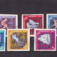Rumänien MiNr. 2203-2210 Olympia geschnitten komplett gestempelt M€ 7,50 #J54ab