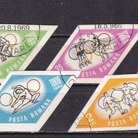 Rumänien MiNr. 2317-2324 Olympia geschnitten komplett gestempelt M€ 6,00 #J54cd