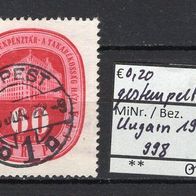 Ungarn 1947 Weltspartag MiNr. 998 Vollstempel Budapest