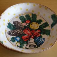 Dekokorb, Weihnachtskorb, rund, oben ca. 29 cm Durchmesser