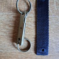 Neu! 2 RST Kescherclip Kescher Clip Farbe: Schwarz/Messing Abroller Pin