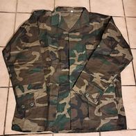 Neu! US BDU Bundeswehr Hemd Mil-Tec Woodland Größe: S Feldhemd Feldjacke Jacke