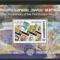 Georgien Michel Block 35 Postfrisch * * - 50 Jahre Europa-Briefmarken (CEPT)