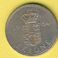 Dänemark 1 Krone 1984