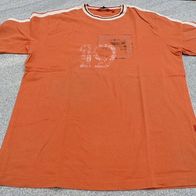 T-Shirt von Signum orange mit Aufdruck Gr. XXL