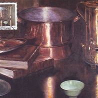 1) South Africa (RSA) - Maximum Card 1985 - MiNr. 665 - Painting - Still life