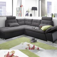 Ecksofa XL Jakarta Couch Schlafcouch Bettsofa Schlafsofa Sofabett Funktionssofa auszi
