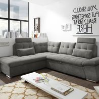 Ecksofa Nalo Couch Schlafcouch Bettsofa Schlafsofa Sofabett Funktionssofa ausziehbar