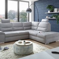 Ecksofa Alma Couch Schlafcouch Bettsofa Schlafsofa Sofabett Funktionssofa ausziehbar