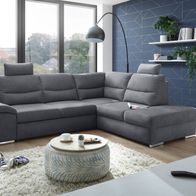 Ecksofa Alma Couch Schlafcouch Bettsofa Schlafsofa Sofabett Funktionssofa ausziehbar