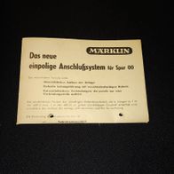 Anleitung Märklin einpolige Anschluss System Spur 00
