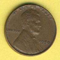 USA 1 Cent 1950